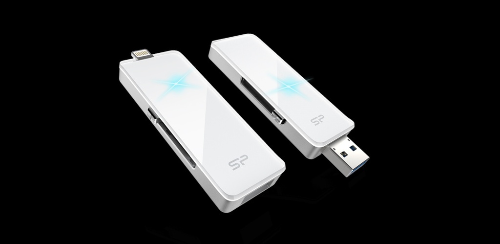 Pendrive OTG SP Z30 32Gb (USB 3.0 + Lightning) White