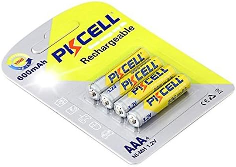 PKCELL NI-MH RTU Rechargeable Battery AAA 600mAh, 4pc/card