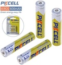 PKCELL NI-MH RTU Rechargeable Battery AAA 600mAh, 4pc/card