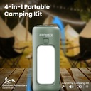 Promate Multifunctional Camping Kit with LED Light, 6000mAh Power Bank and Bluetooth Speaker (CampMate-4)