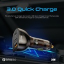 Promate Car Charger TRANSDRIVE-80W Multi-Port Transparent with QC 3.0 & Power Delivery