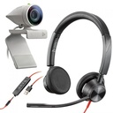 Headset Poly Studio P5 4K Webcam with Poly Blackwire C3325 Headset Bundle