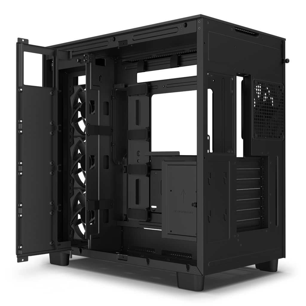 Casing H Series H9 Flow Edition Black ATX Mid Tower