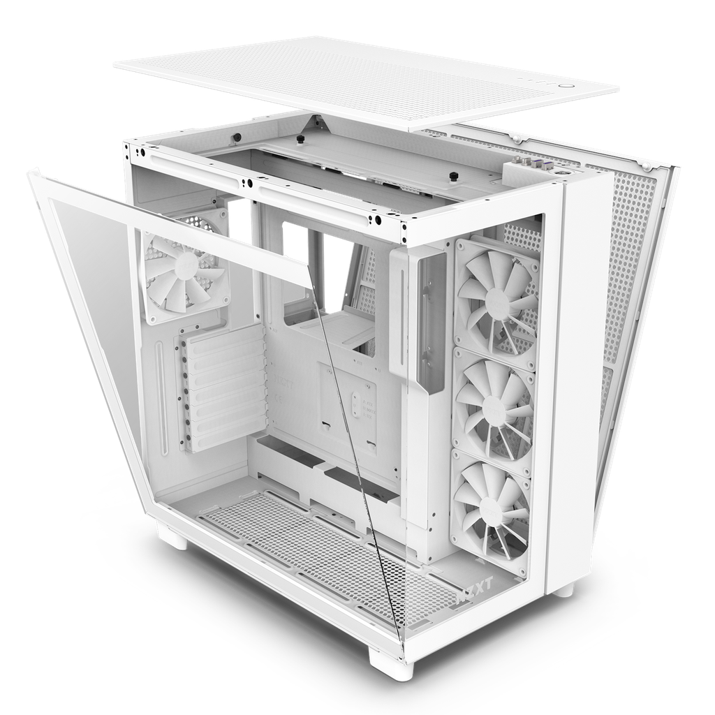 Casing H Series H9 Flow Edition White ATX Mid Tower