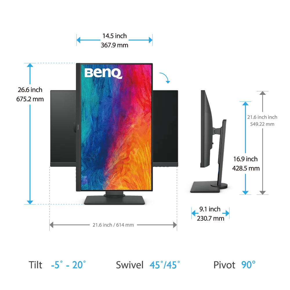 Monitor Led BenQ 27" (PD2705Q)