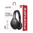 Promate Headset Deep Bass Over-Ear Wireless Headphones (Laboca.Black)