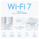 TP-Link BE9300 Whole Home Mesh Wi-Fi 7 System (BE65 (3-Pack))