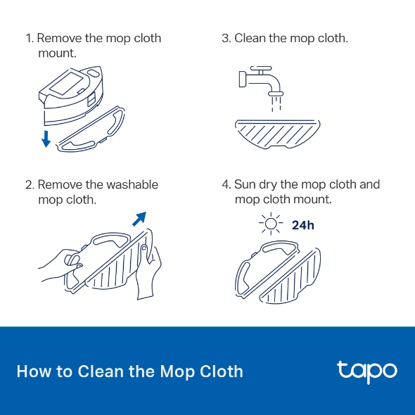 TP-Link Robot Vacuum Washable Mop Cloth (RVA300)