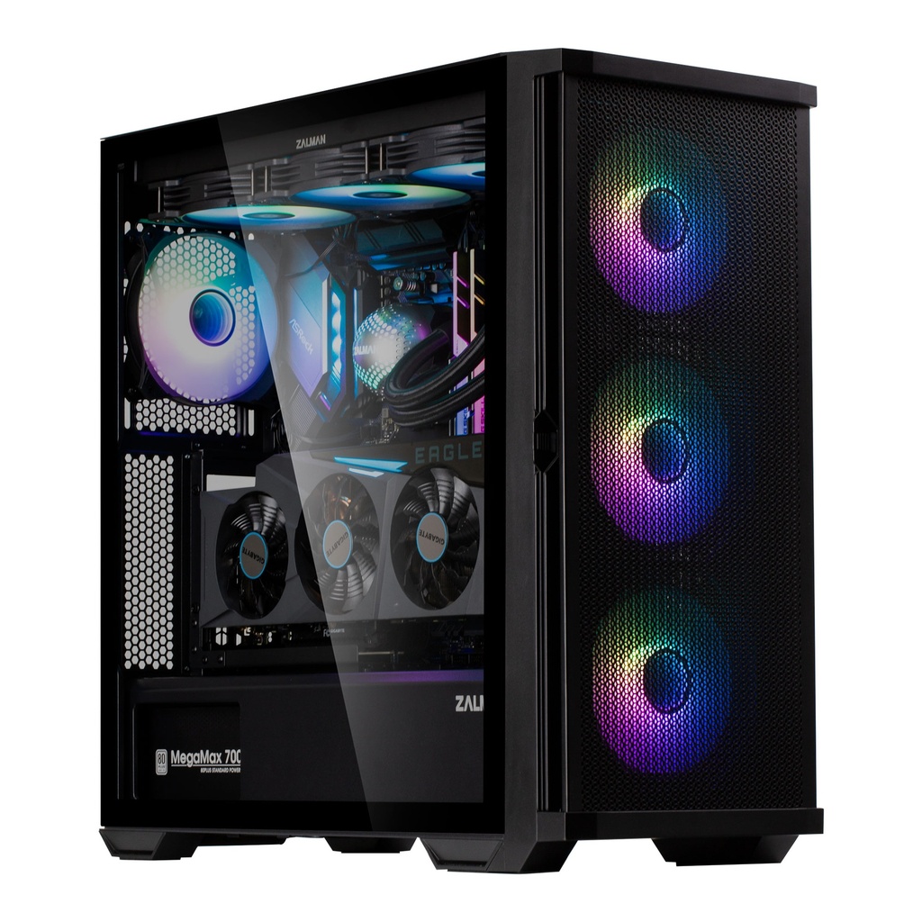 Casing Zalman  Z10 Duo Black  ATX Mid Tower Gaming