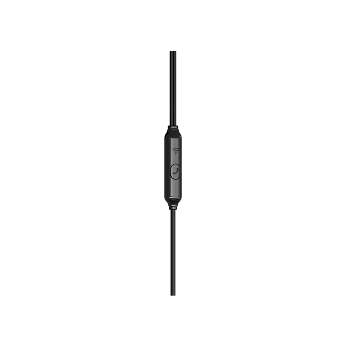 Philips Earphones with Mic (TAE1126BK/97) Dynamic bass, 10mm drivers, integrated microphone and call button, 3 interchangeable earcups, 1.2m Cable, Black