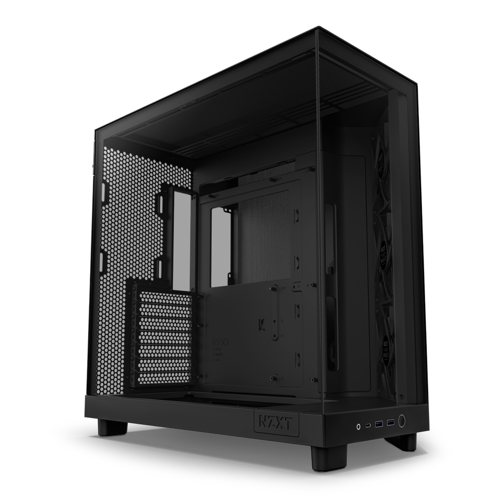 Casing NZXT H6 Flow (2023) Compact Dual-chamber Black Case