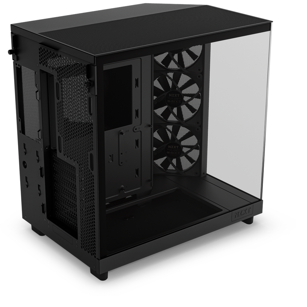 Casing NZXT H6 Flow (2023) Compact Dual-chamber Black Case