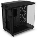 Casing NZXT H6 Flow (2023) Compact Dual-chamber Black Case