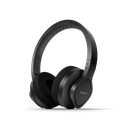 Philips Wireless Sport Headphones (TAA4216BK/00) 40mm,BT 5.0, Built in Mic, Headphone Socket 3.5mm, 35 hour Play time, 2 hour charge time, 350 mAh battery, USB-C Charging, On ear, Washable ear cups, Black