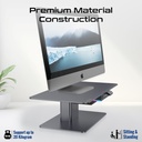 PROMATE Motorized Ergonomic Monitor & Laptop Stand with Built-In USB Hub (Raizer.UK)