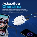 Promate 17W High-Speed Dual Port Charger (BIPLUG-2.WHITE.UK)