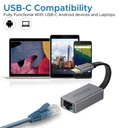 Promate High Speed USB-C to Gigabit Ethernet Adapter GIGALINK-C.GREY