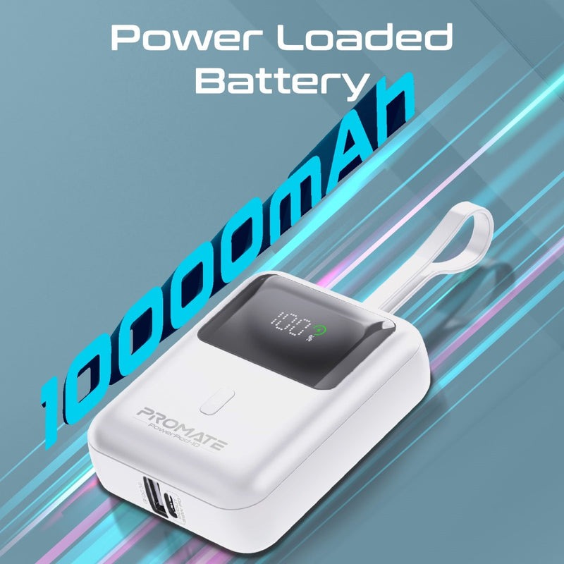 Promate Mobile Charger POWERPOD-10 WHITE