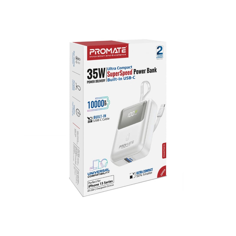 Promate Mobile Charger POWERPOD-10 WHITE