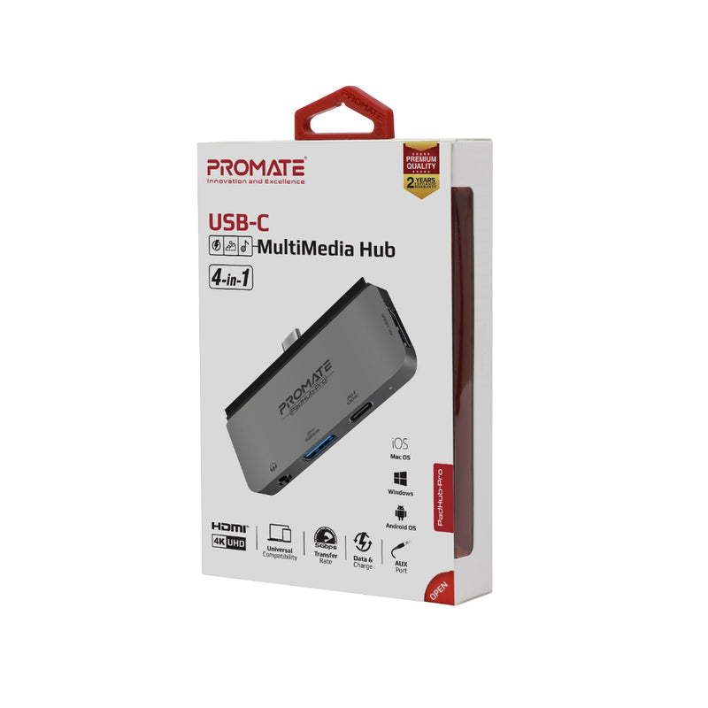 Promate PADHUB-PRO (USB-C, USB3.0, HDMI)