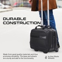 Promate PERSONA-TR Versatile Travel Trolley Bag for 16” Laptop with Multiple Compartments