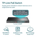 Switch TP-Link 16Port 10/100 + 2-Port Gigabit Unmanaged PoE Switch (TL-SL1218MP)