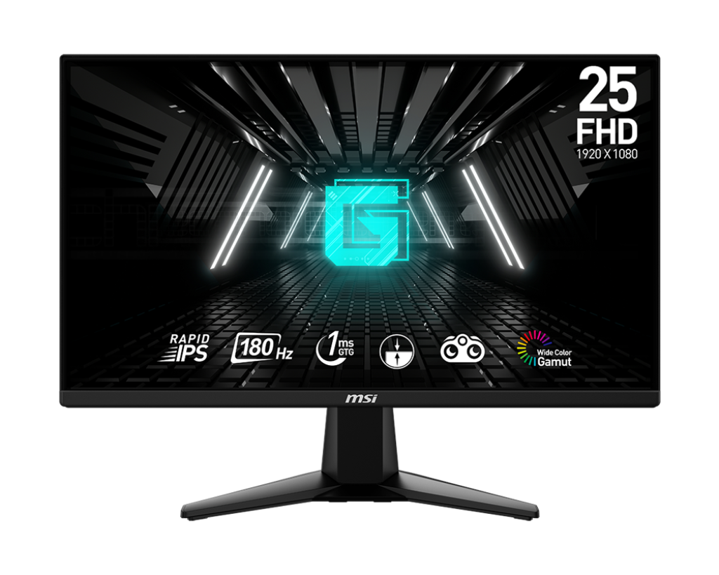 Monitor Curve Led MSI 24.5" FHD, IPS, 180Hz  (G255F)