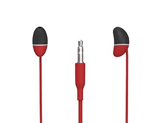 Allocacoc EarBeans Bass AUX Red (10815RD/EBBSAX)
