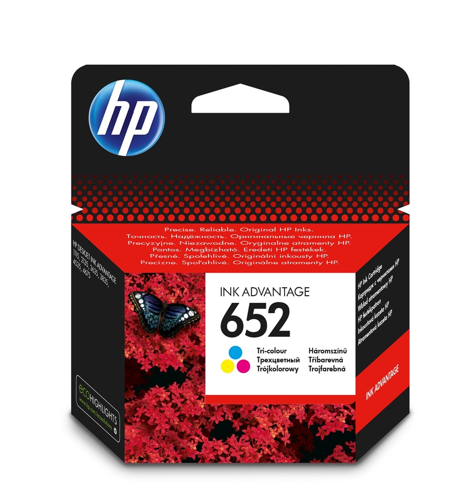 Cartridge Original HP 652 Colour