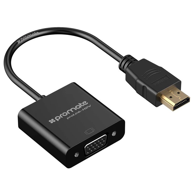 Promate Converter HDMI to VGA  Black (PROLINK-H2V.BLACK)