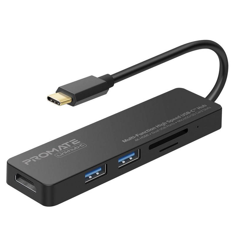 Promate Multi-Function High Speed USB-C™ Hub LINKHUB-C