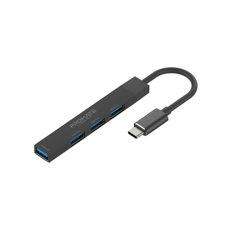 Promate 4-in-1 Multi-Port USB-C Data Hub LITEHUB-4.BLACK