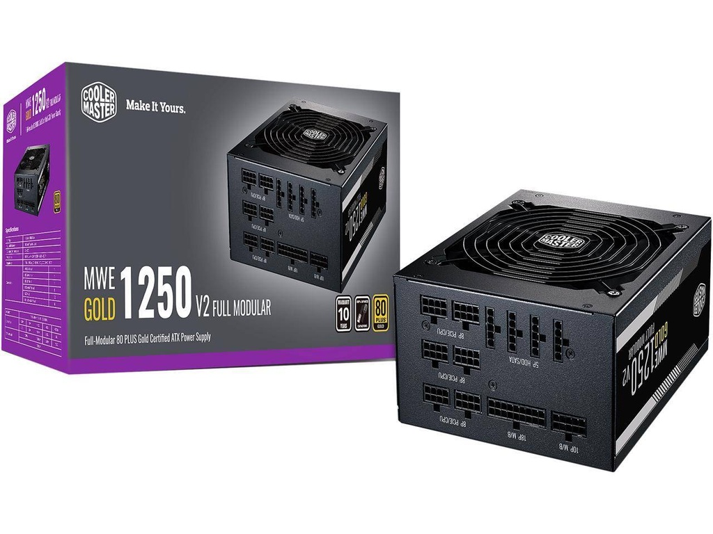 Power Supply Cooler Master MWE Gold V2 FM 850W A/EU Cable