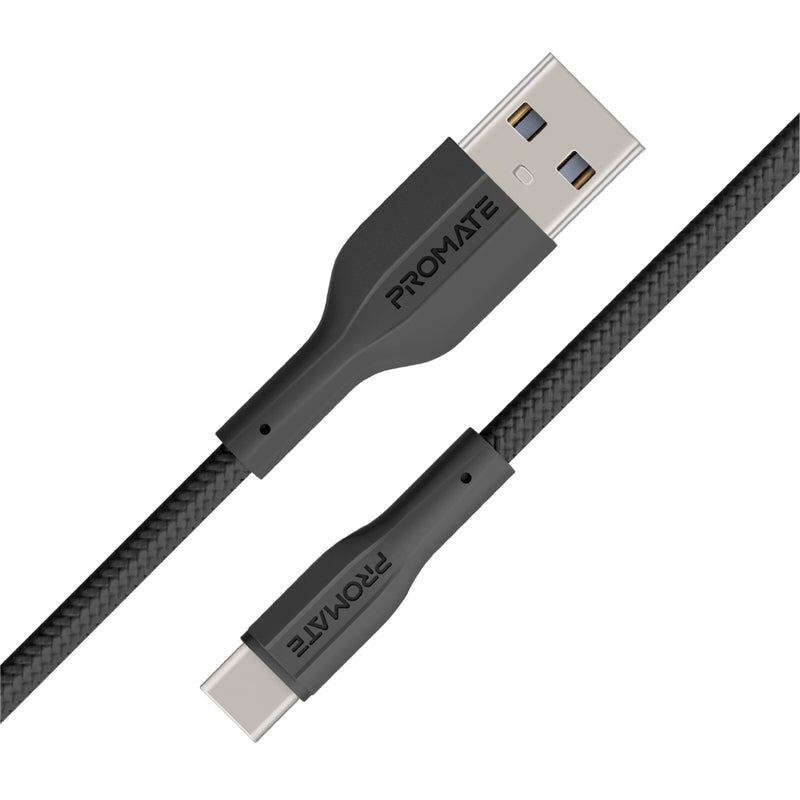Promate Super Flexible Data and Charge USB-C Cable (XCord-AC-BLACK)