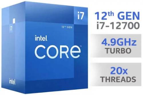 CPU Intel 1700 CI7-12700 (Without Box)