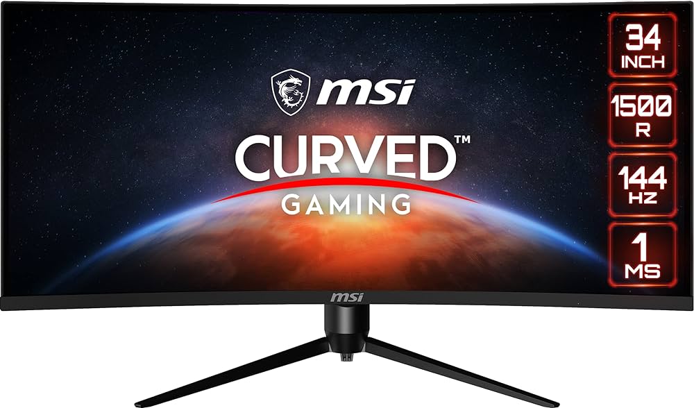 Monitor Curve Led MSI 34" Optix (MAG342CQR) Gaming RGB 2K