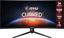 Monitor Curve Led MSI 34" Optix (MAG342CQR) Gaming RGB 2K