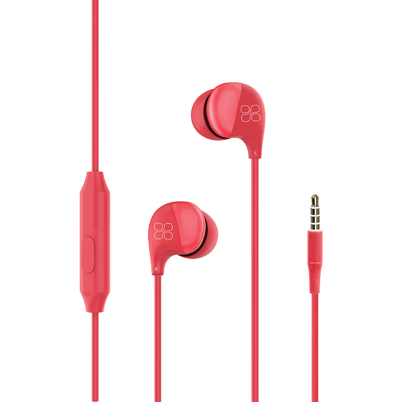 Promate HD Stero In-Ear Wired Earphone with Microphone (COMET.RED)