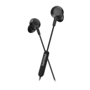 Philips wired in-ear headphones with mic (TAE5008BK/00) USB-C, 3-button in-line remote, Powerful Bass,10mm, 1.2m cable,  Silicone ear tip, Black