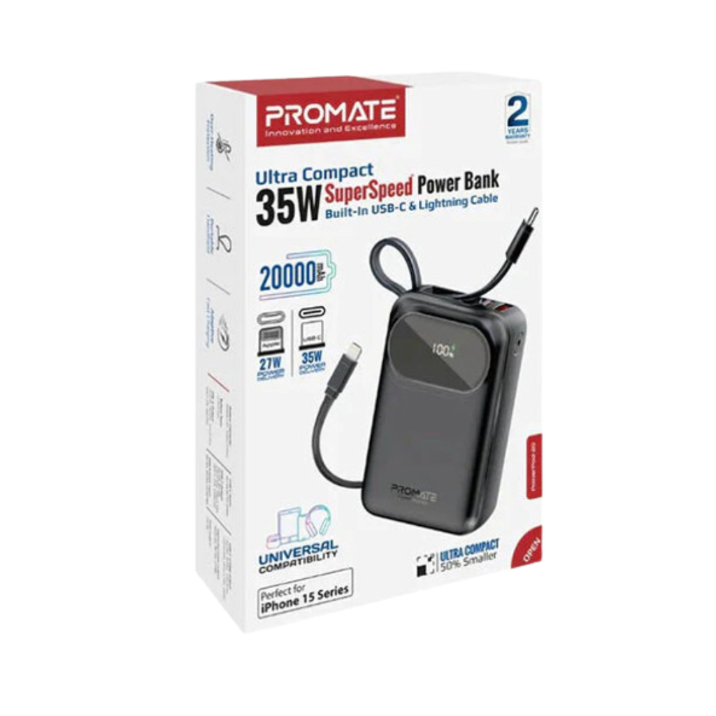 Promate Mobile Charger POWERPOD-20 BLACK