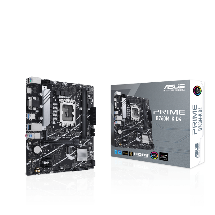 Motherboard Intel 1700/DDR4 Asus Prime B760M-K D4 (90MB1DS0-M1EAY0)