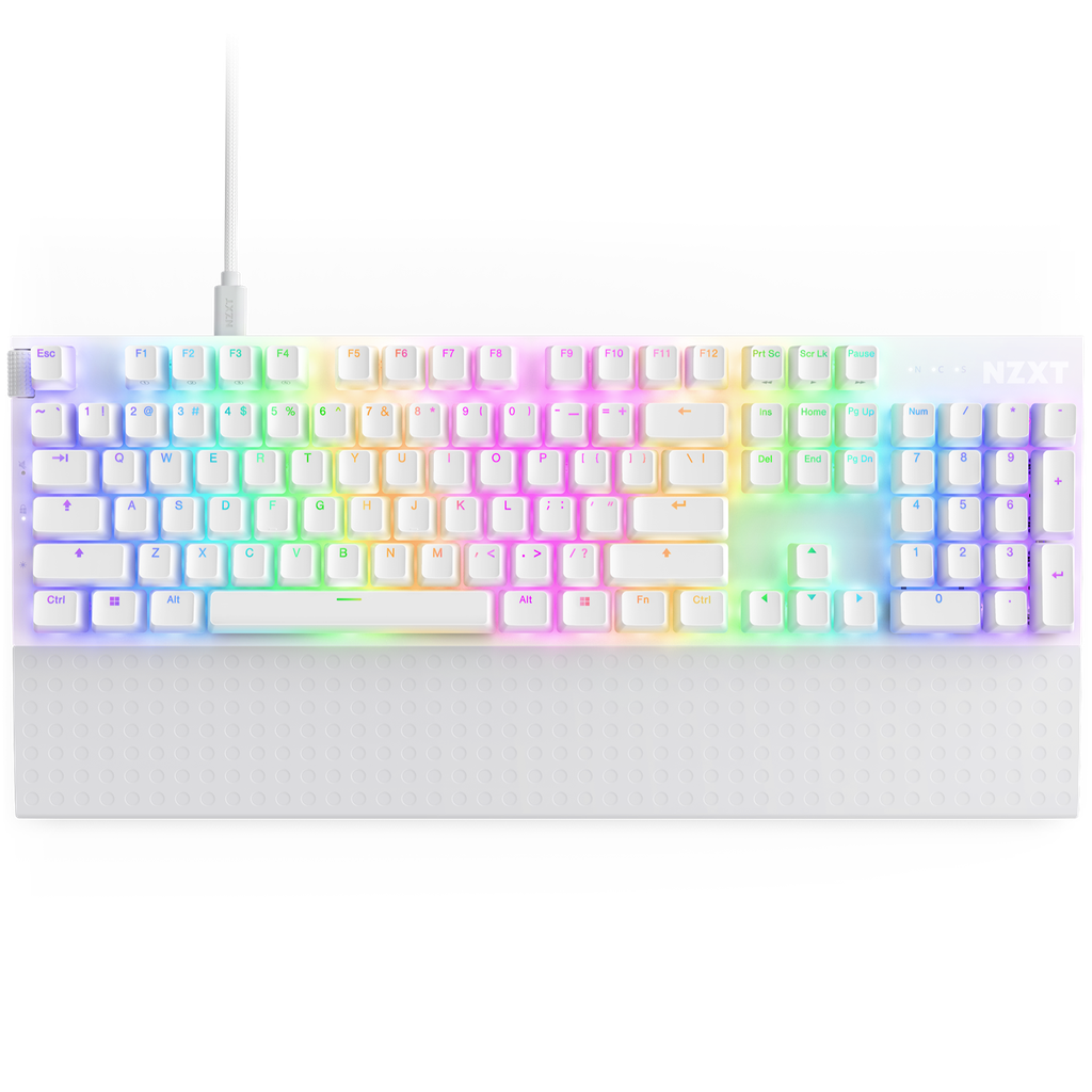 Keyboard NZXT Function 2 Full Size White (KB-001NW-US)