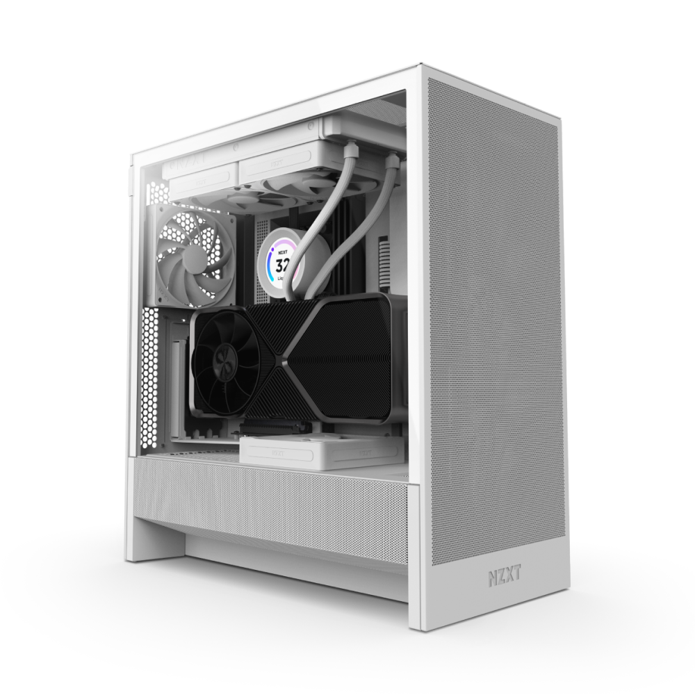 Casing H5 Flow Edition All White Mid Tower Gaming