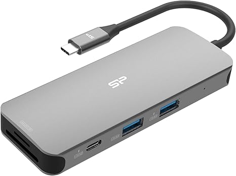 Silicon Power Docking Station SR30 (USB-C, USB3.2, HDMI, SD, MicroSD & Gigabit Ethernet)