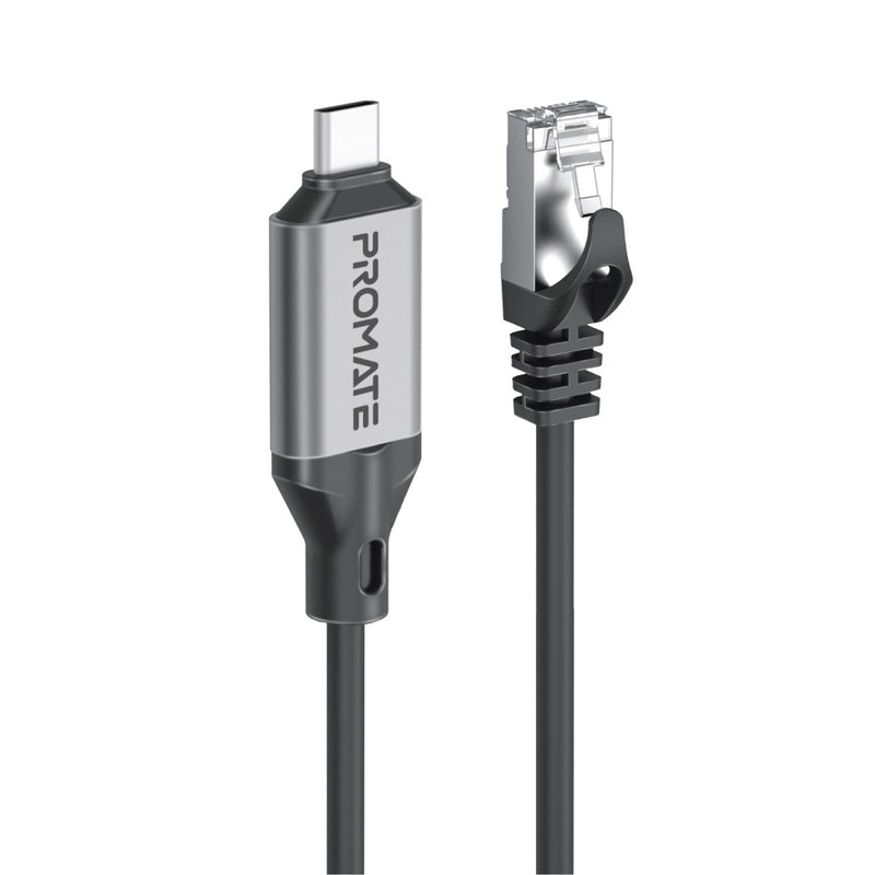 Promate High-Speed USB-C to Gigabit Ethernet Cable (Clink-RJ45)