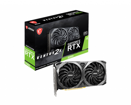 [GC-MSI-RTX3060-VENTUS-2X-12G] Graphics Nvidia MSI RTX3060 VENTUS 2X  12G OC