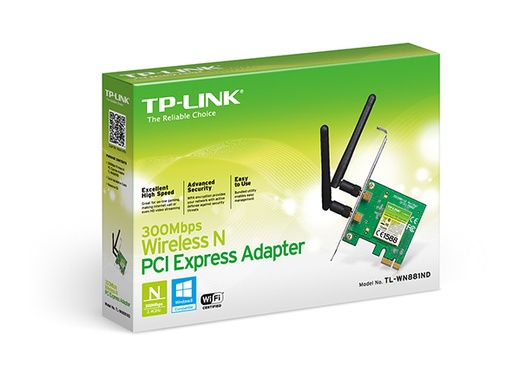 [NA-TP-TLWN881ND] TP-Link Wireless PCI Adapter 300Mbps (WN881ND)