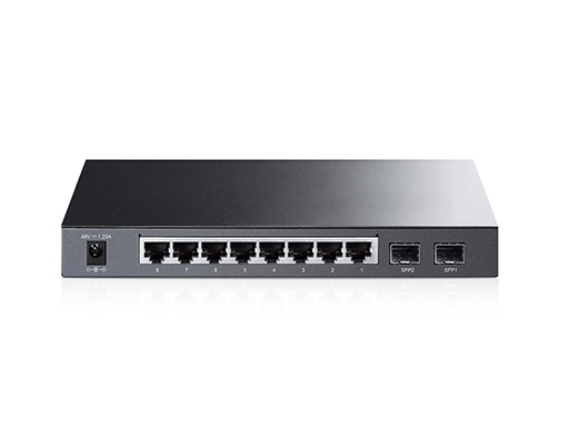 [NS-TP-T1500G-10PS-TL-SG2210P] TP-Link Switch JetStream 8 Port Gigabit Smart PoE with 2 SFP Slots T1500G-10PS (TL-SG2210P)