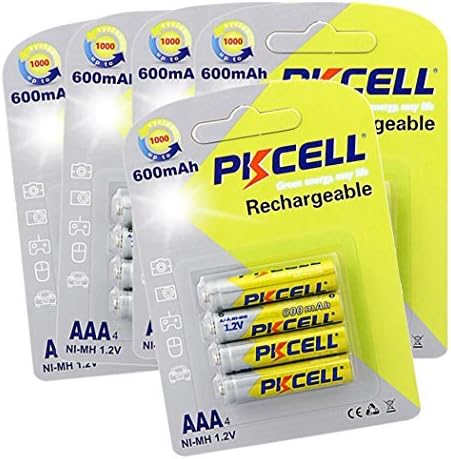 [PK-NI-MH-RTU-AAA-600MAH] PKCELL NI-MH RTU Rechargeable Battery AAA 600mAh, 4pc/card