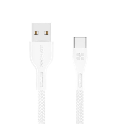 [PRO-CABLE-POWERBEAM-I.WHITE] Promate POWERBEAM-I.WHITE USB-A  to Lightning Cable 1.2metre